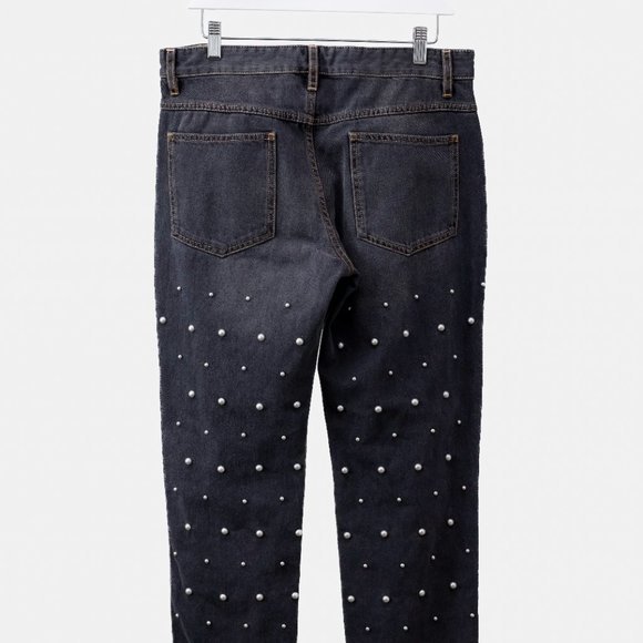 Isabel Marant Etoile Beaded Dulano Denim Trousers - Picture 3 of 12